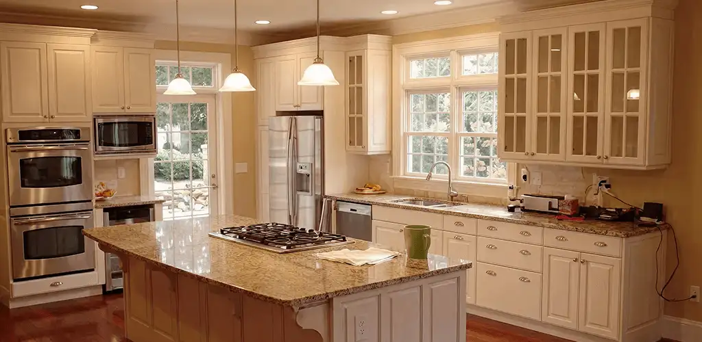 Custom cabinet door installation and kitchen upgrade in Lowell, MA