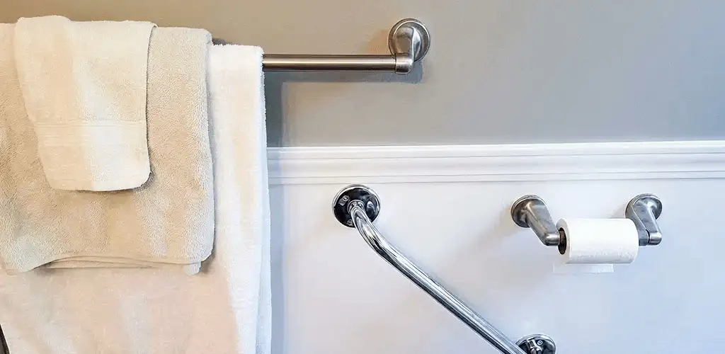 Bathroom grab bar installation for safety and accessibility in Lowell, MA